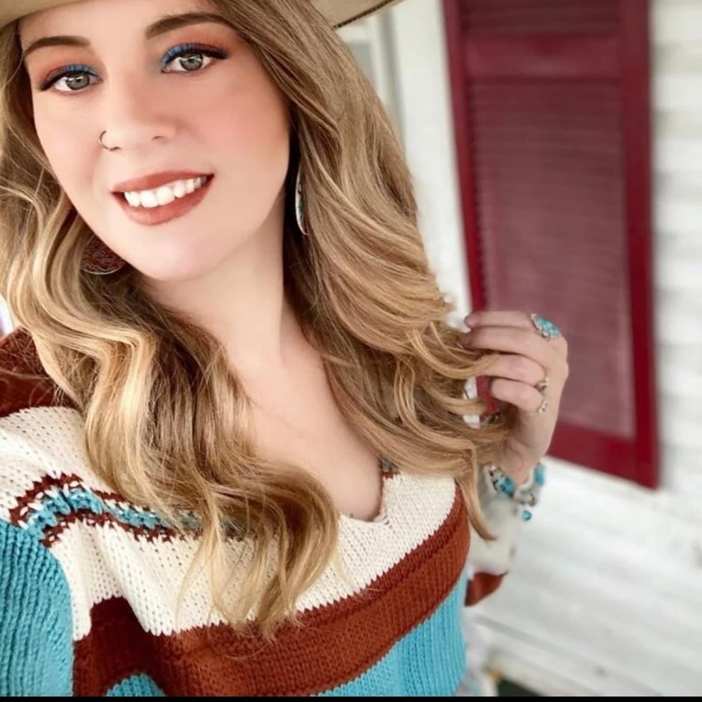βCalderβ Color Block Drop Shoulder Sweater - Picture 11 of 11